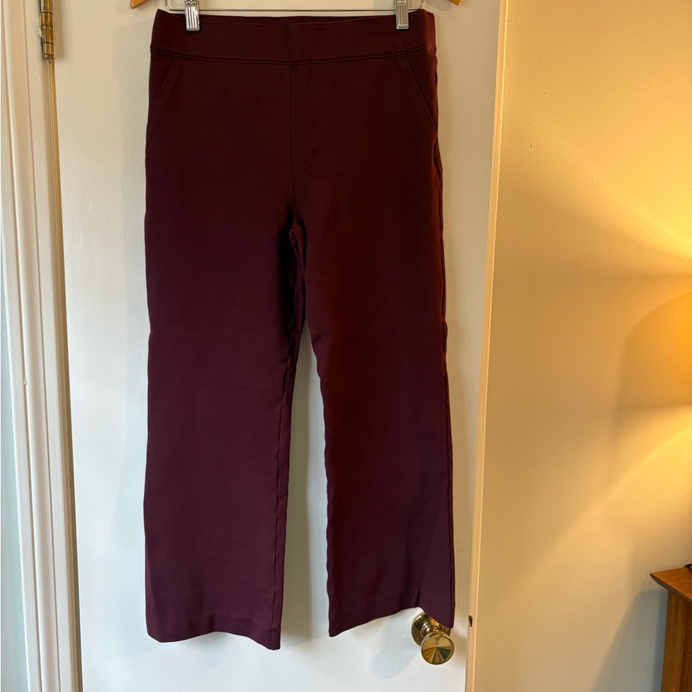 Spanx Burgundy Straight-Leg capris